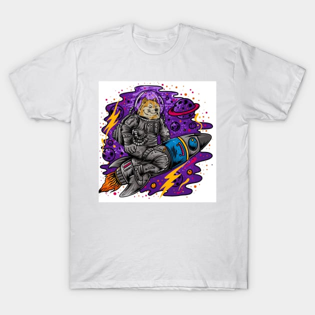 To the moon T-Shirt by Blunts